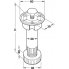 Опора кухонная (ножка для регулировки цоколя) 80 мм