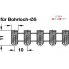 Муфта для запрессовки D 5х11 мм, нейлон, коричневая