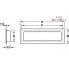 Ручка врезная нержавеющая сталь матовая 145x50мм