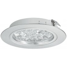 Светильник LED 3001 врезной алюминиевый цвет: серебряный 24V/1.7W холодный белый свет D65мм