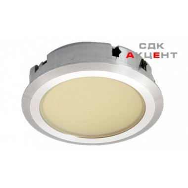 Світильник LED 1064 алюміній колір сріблястий 350 МА / 2 W теплий білий 3000 К