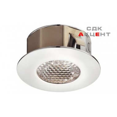 Світильник вмонтований LED теплий білий колір 2850- 3050 К 1,2Вт