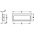 Ручка врезная латунь полированная / матовая 75x32mm