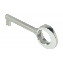 Ключ декоративний  цинк нікельов.мат. 45 мм