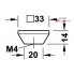 ручка-кнопка 33x14 TB