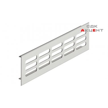 Решетка вентиляционная 80x250мм, алюминий, серебристый