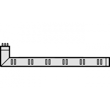   R - разъем угловой 24В / 0,4 Вт для LED 3011, теплый белый свет