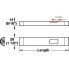 Светильник LED 3009 24V/1.9W алюминий анодированный холодный белый свет 5000К 161мм