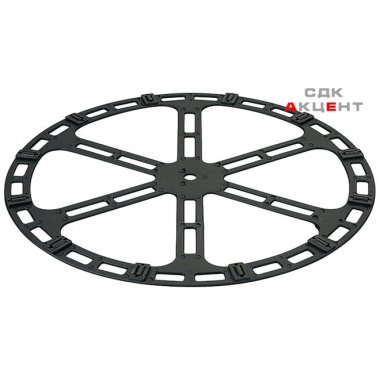 Фурнитура для поворотного стола, пластмасса, черная,100 кг/ 360°/305 мм