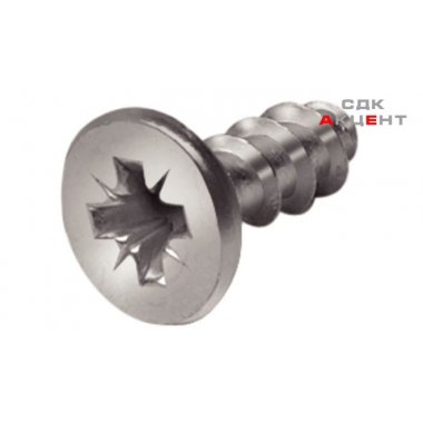 Винт "VARIANTA ASP", 5х10.5 мм, сталь, никелированный