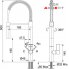 Смеситель кухонный FRANKE FOX PRO хром с гибким шлангом 115.0250.141