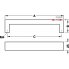 Мебельная ручка нержавеющая сталь матовая 301x38мм