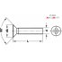 Винт-саморез скрытый M4x12 мм DIN965