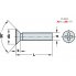 Винт-саморез скрытый M4x12 мм DIN965