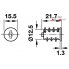 Цилиндр Symo, разные ключи, D12.5/21,7 мм