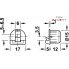 Cтеклодержатель D15 мм для стекла 5-6,5 с фикс (корич.)