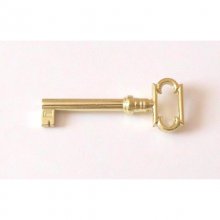 Ключ фигурный 38 мм, цамак, латунований, полир.