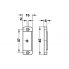 Соответствие к магнитной защелки, 45х12х5мм, латунная