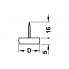 Мебельный подпятник, пластмассовый, высота 5мм, D10мм