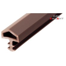 Уплотнитель для межкомнатных дверей PVC коричневый 10мм (25м)