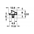 Уплотнитель для межкомнатных дверей PVC прозор.12мм
