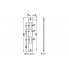 Ответная планка к замку для фальцов. двери из металла и пластм.24х3х245мм для моделей 1300 и 1314