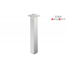 Ножка для стола алюминиевая 400мм, цвет нержавеющей стали