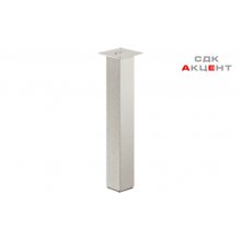 Ножка для стола алюминиевая 720мм, покрытая прозрачным лаком крепл. пластина сталь