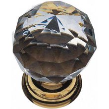 Ручка-кнопка з кристалом колір: золото D35мм