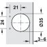 Петля DUOMATIC PLUS LAPIS 110°